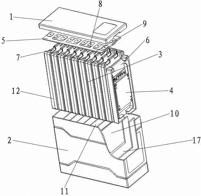 Lithium ion battery module structure