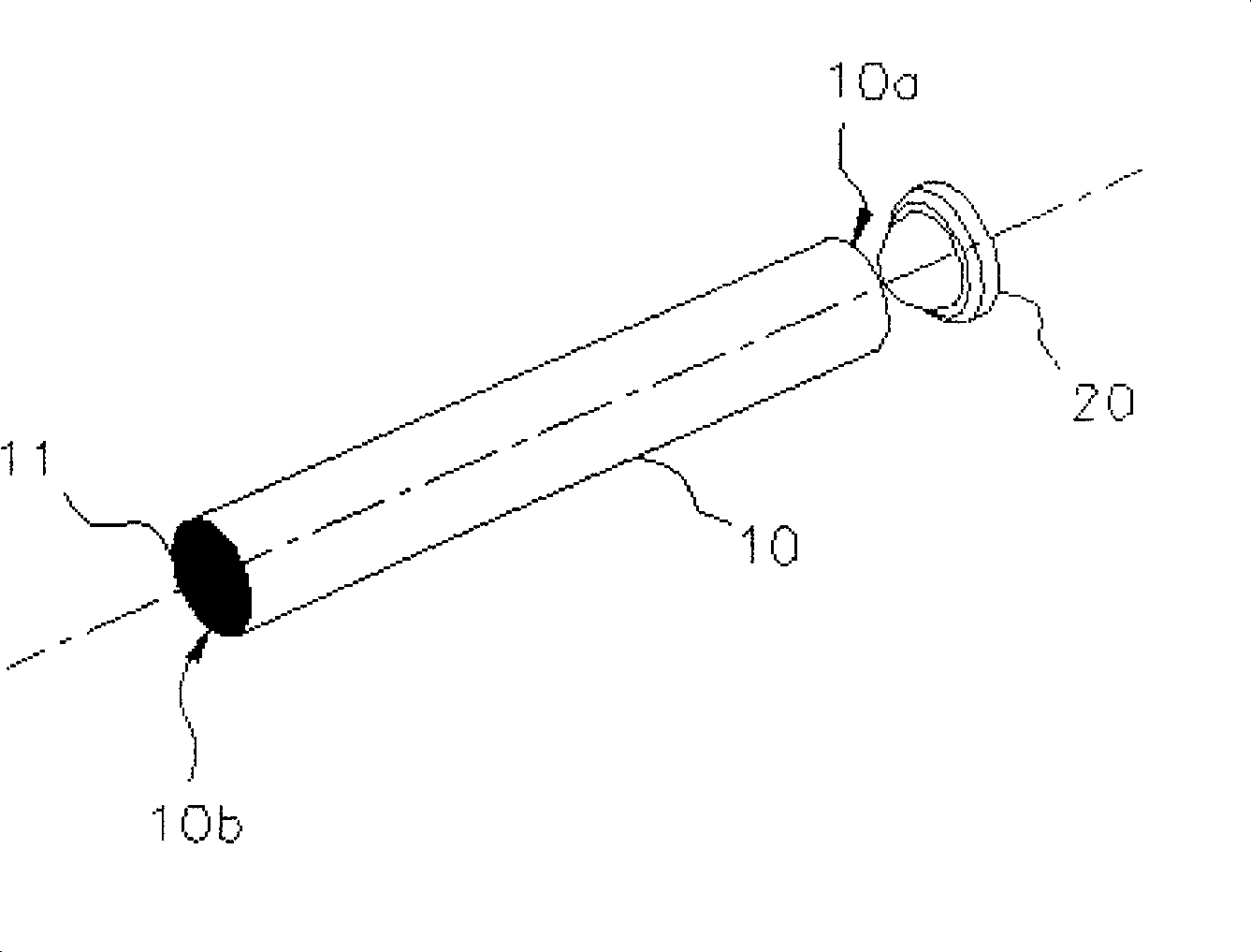 Device for generating belt like luminous source and application thereof