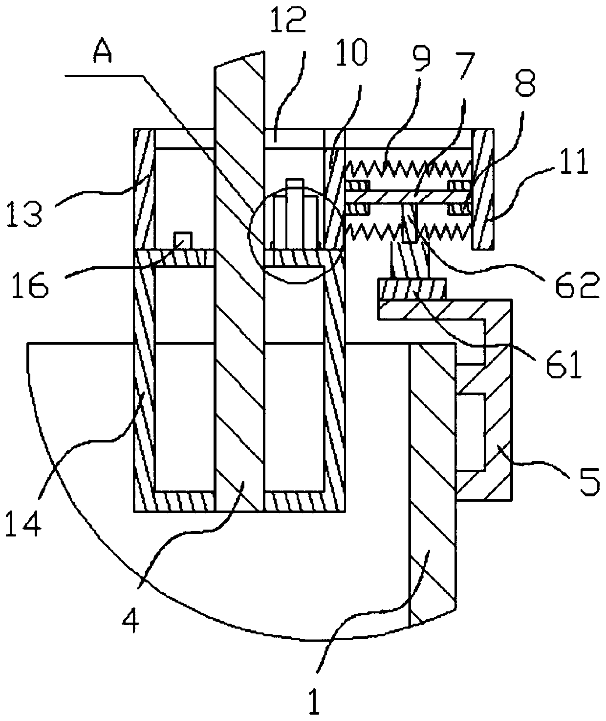 A molten salt electrolysis device for preparing mixed metal powder