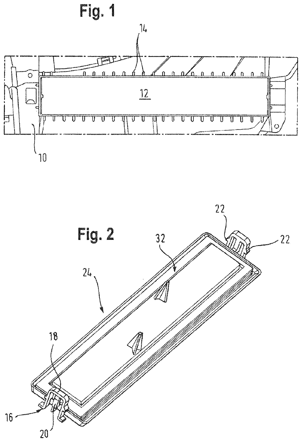 Housing, in particular filter housing and air conditioning system for a vehicle