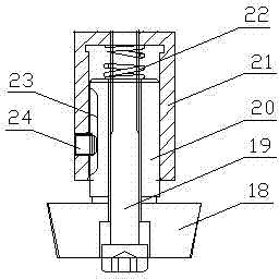 Adjustable drill hole positioning device and drill hole positioning method for air inlet flange of exhaust manifold