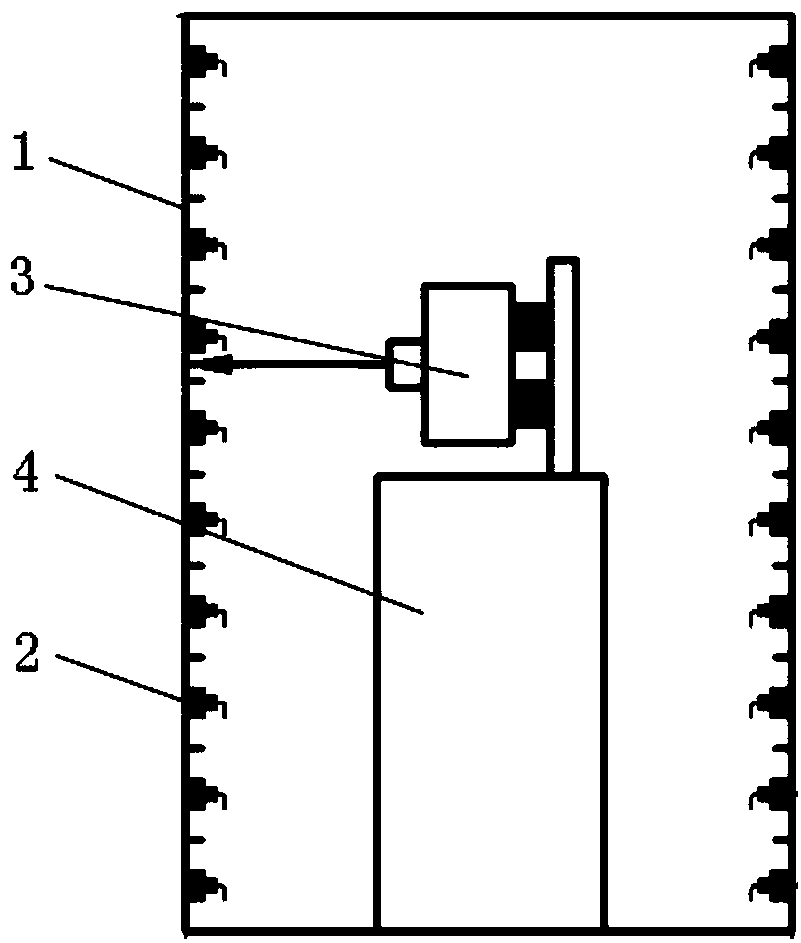 Engineering testing method of vibration field of non-uniform arrangement structure