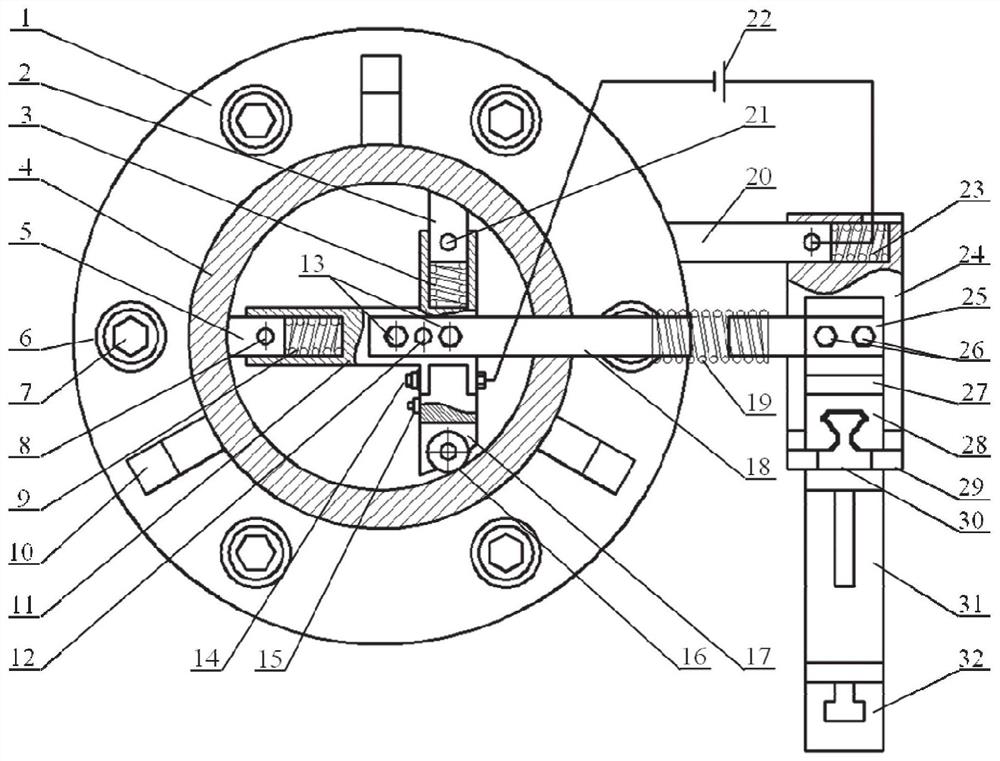 High-stability inner cavity electrolytic grinding machining device and method