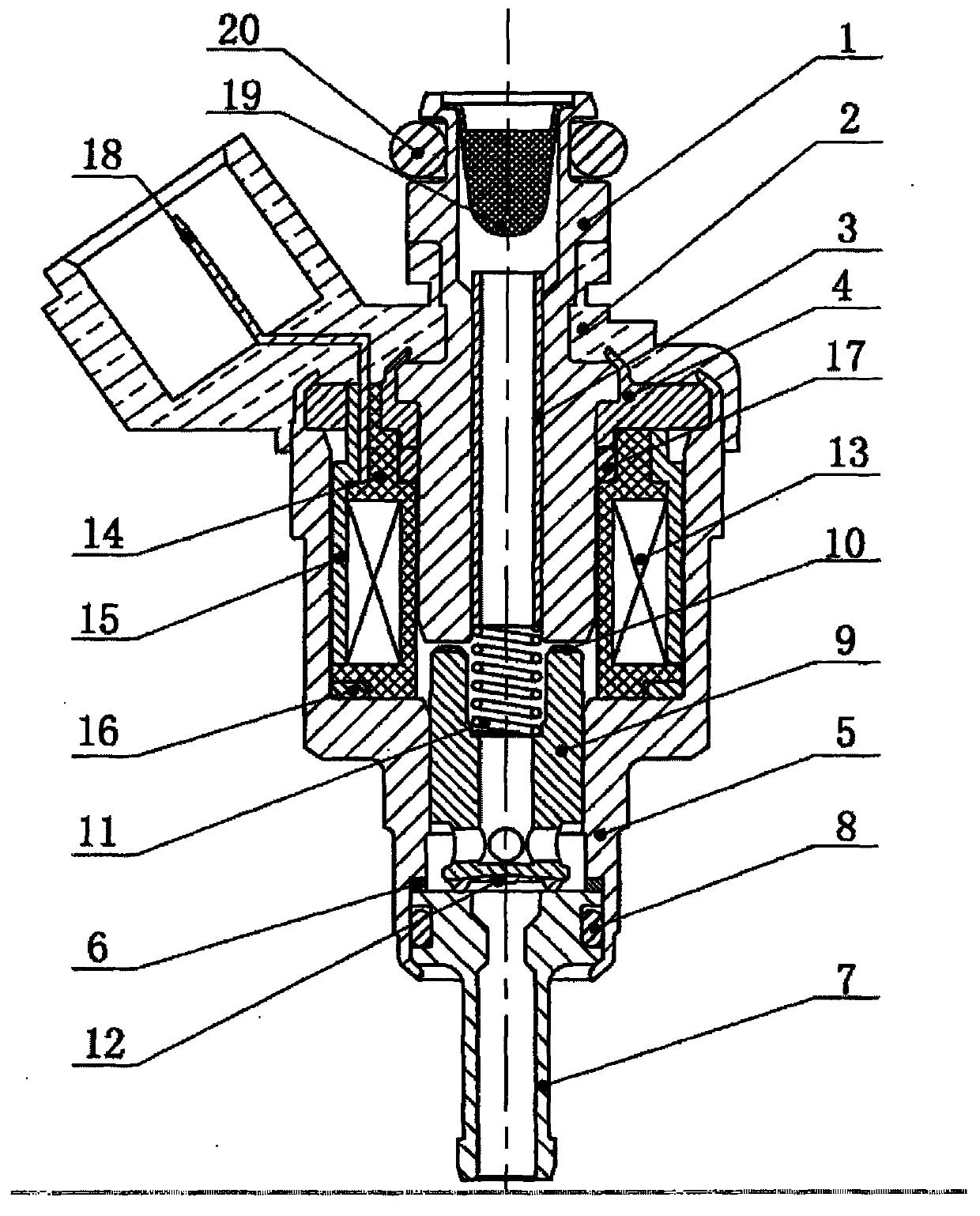 High-speed fuel gas injection electromagnetic valve for vehicles