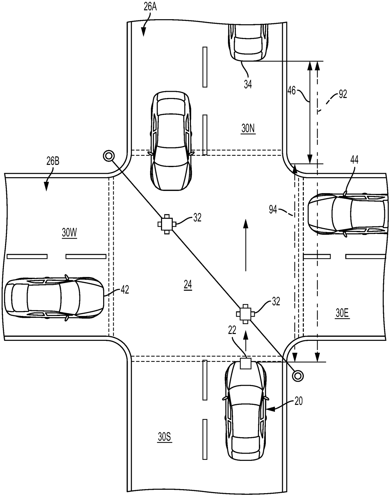 Traffic blocking avoidance system for an automated vehicle