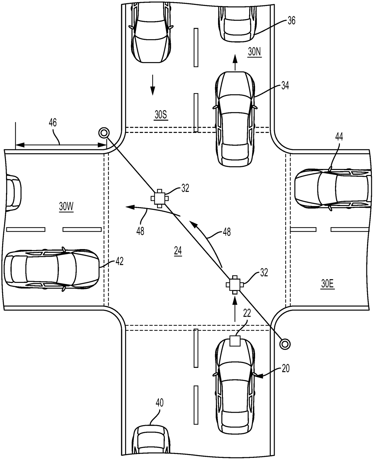 Traffic blocking avoidance system for an automated vehicle