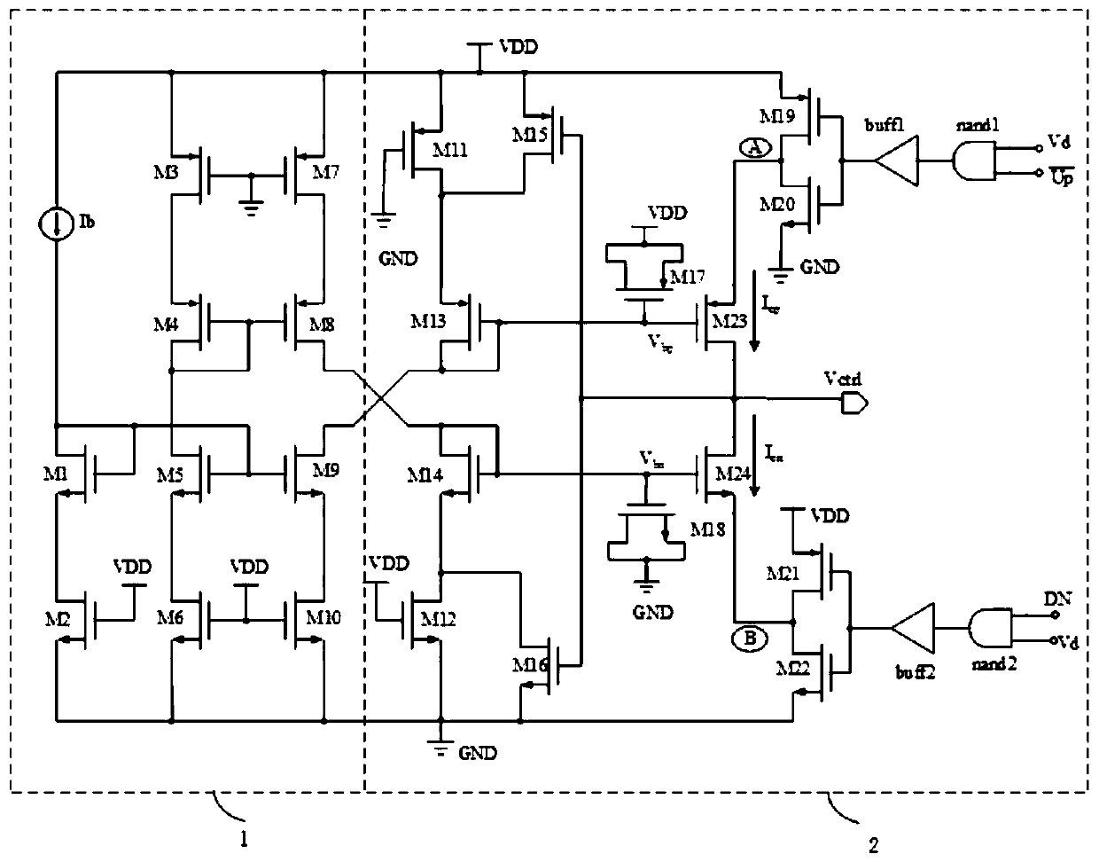 Charge pump circuit for delay-locked loop