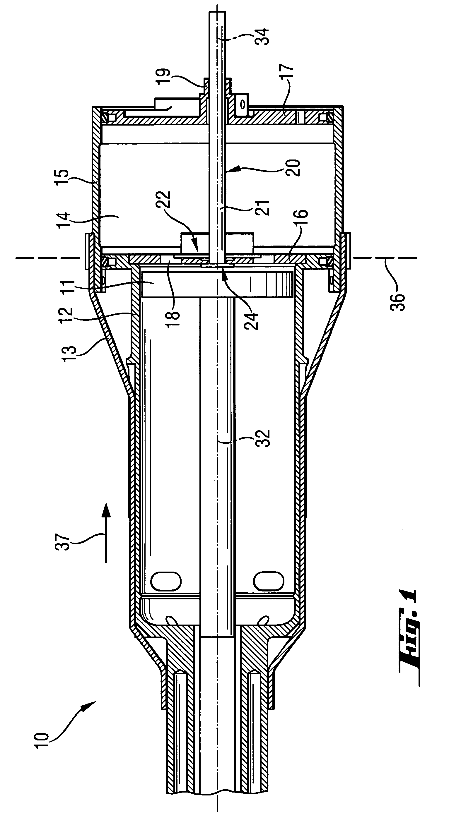 Combustion-engined setting tool