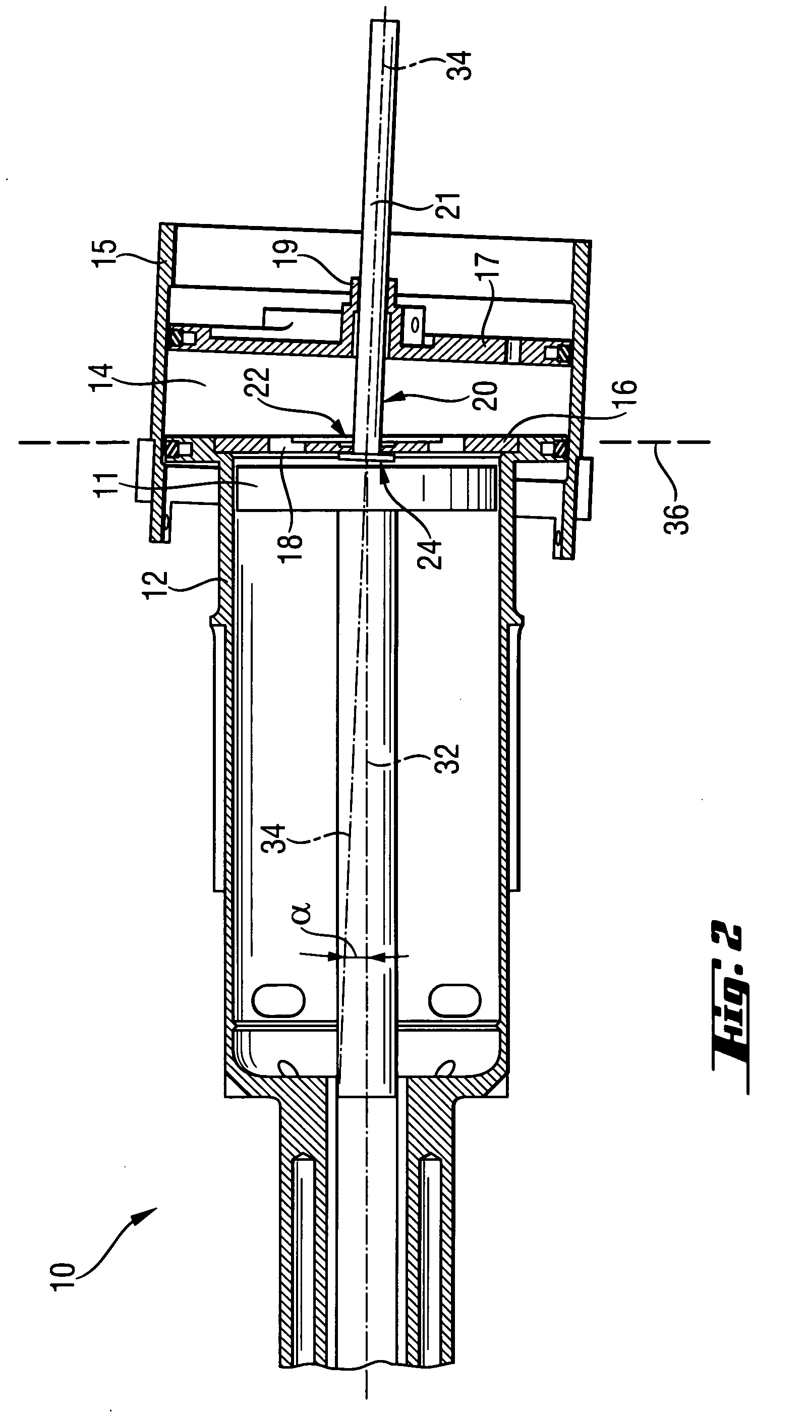 Combustion-engined setting tool