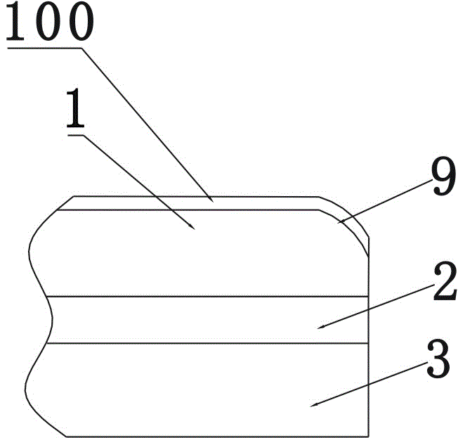 Production method for chamfering lock floor