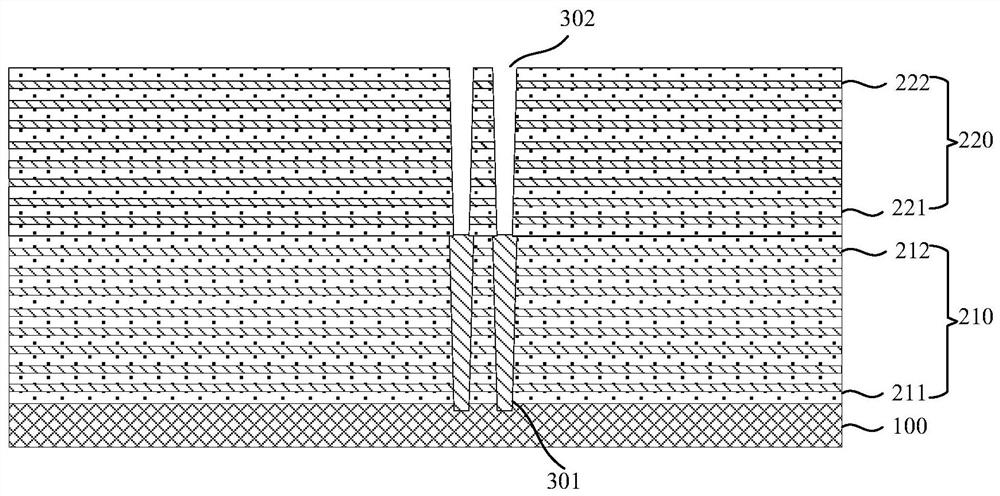 Storage structure and preparation method thereof