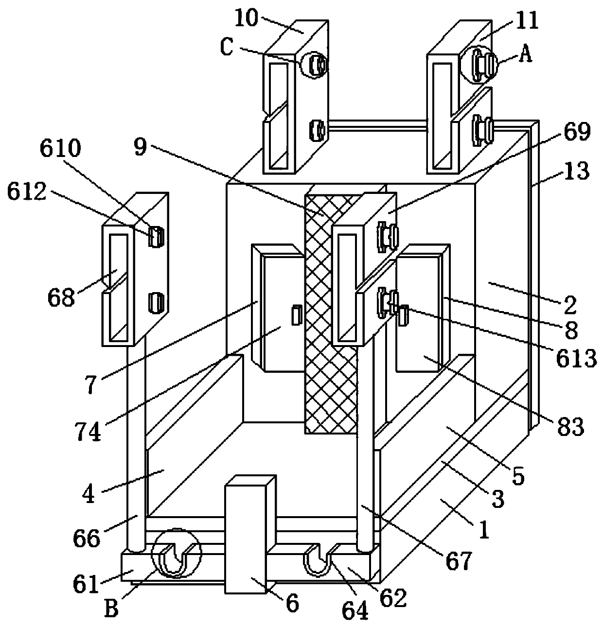 Electrician high-voltage line walking device
