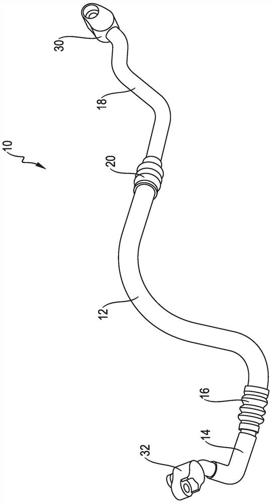 A connecting element for connecting two fluid lines or for connecting a fluid line to a device