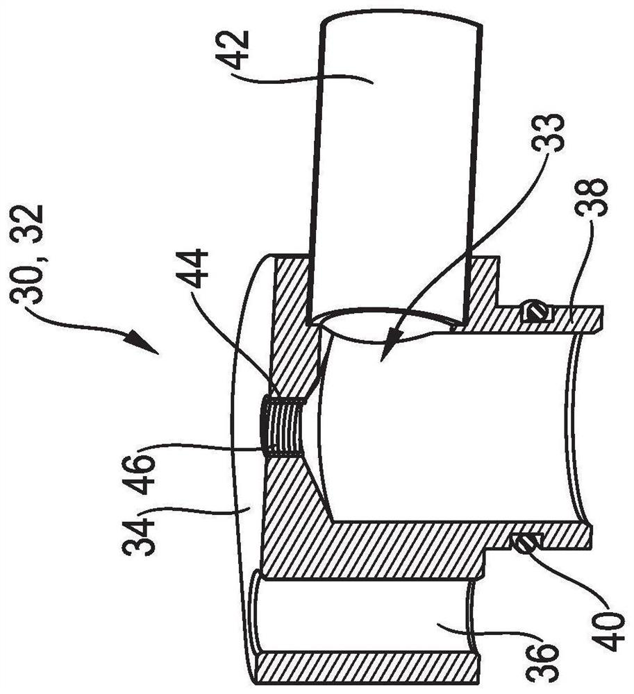 A connecting element for connecting two fluid lines or for connecting a fluid line to a device