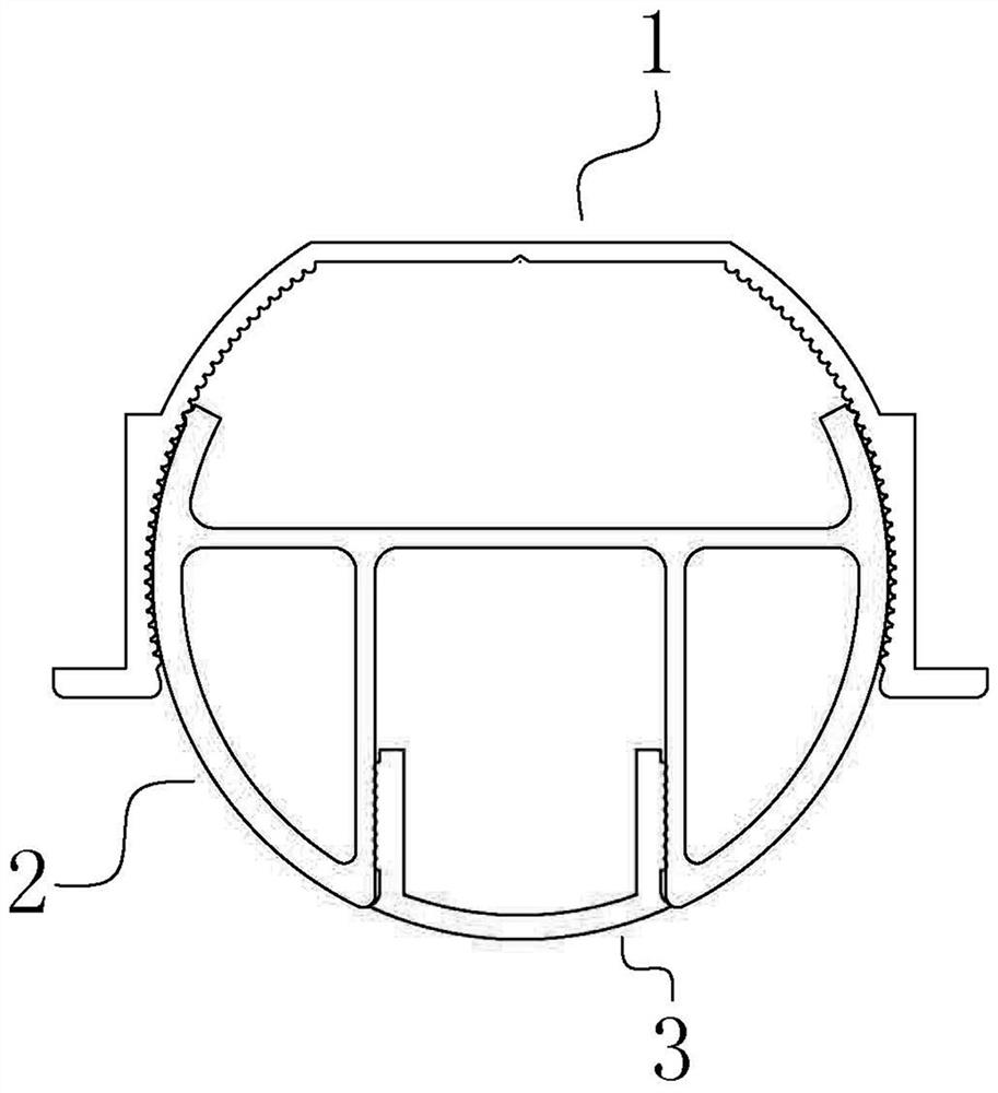 Illumination structural part suitable for assembly type suspended ceiling and assembly structure