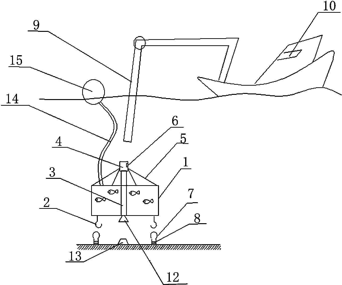 Multi-ecological culture device for shallow sea