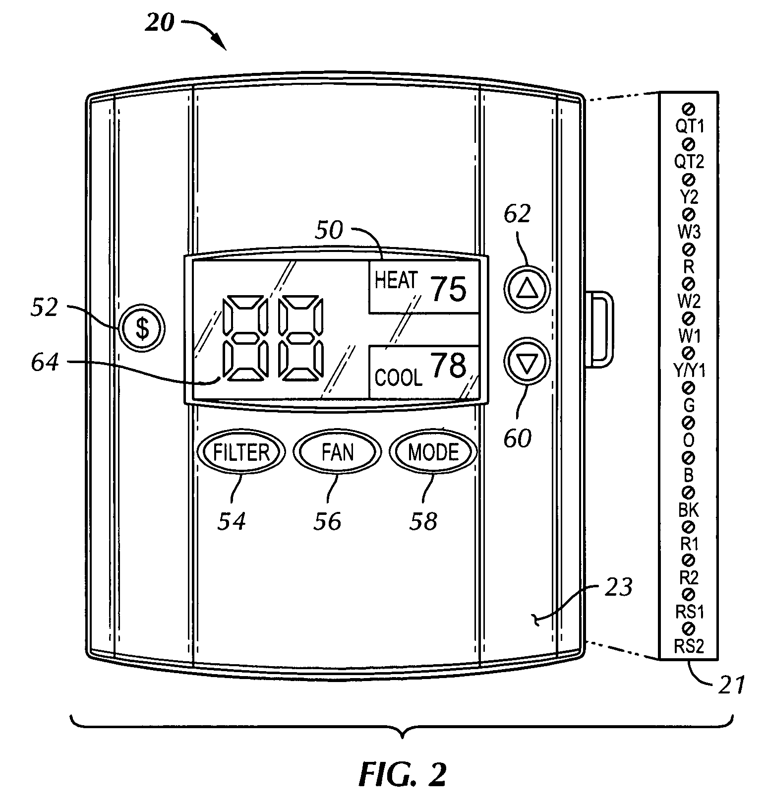 Temperature compensation method for thermostats