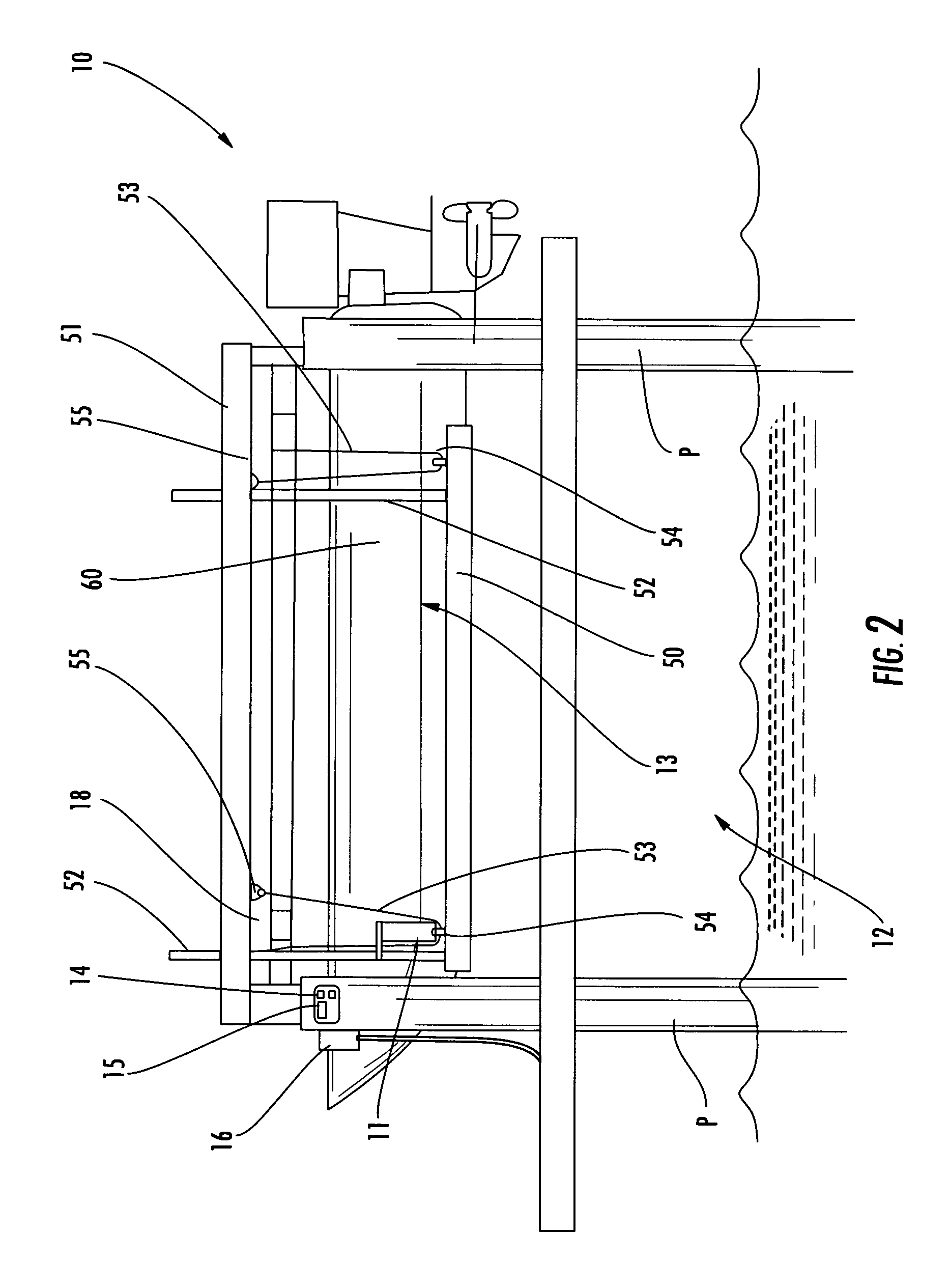 Marine vessel lifting system with variable level detection