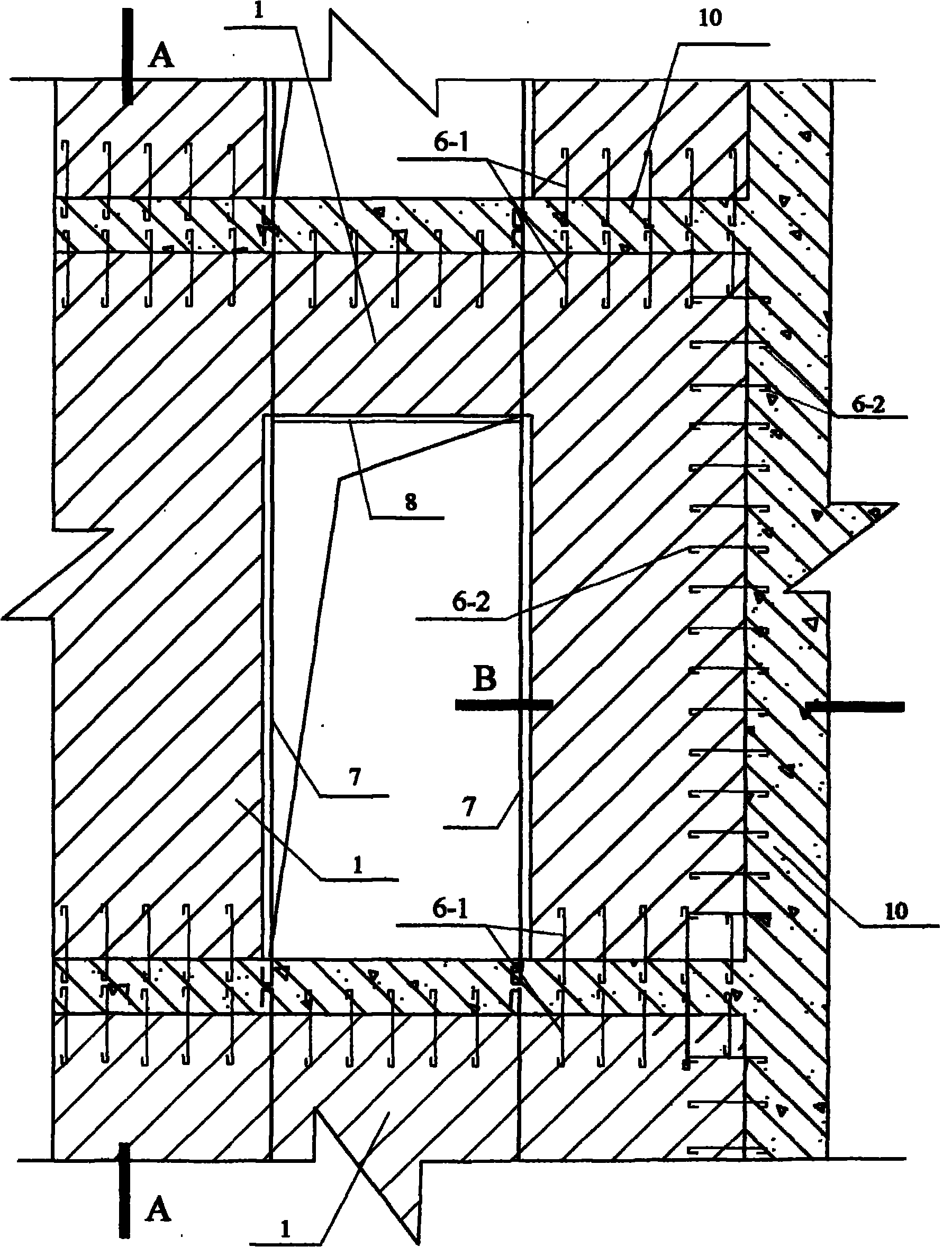 Composite masonry wall