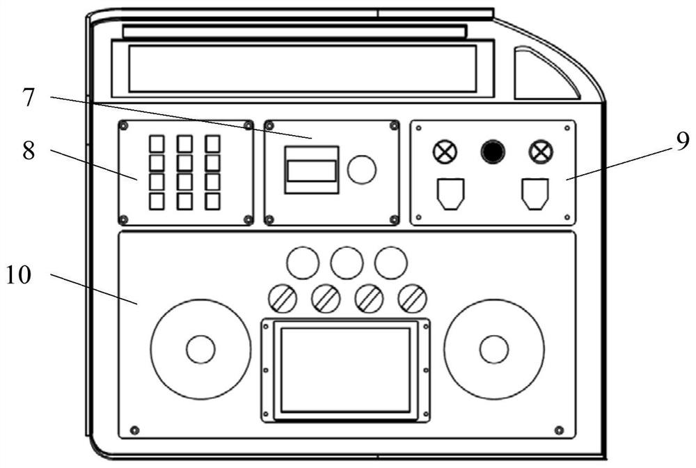 Underwater navigation console with highly integrated information and navigation control method