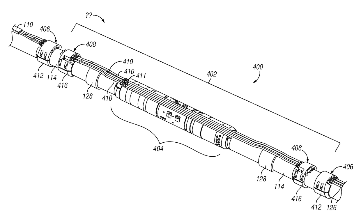 Low profile, pressure balanced, oil expansion compensated downhole electrical connector system