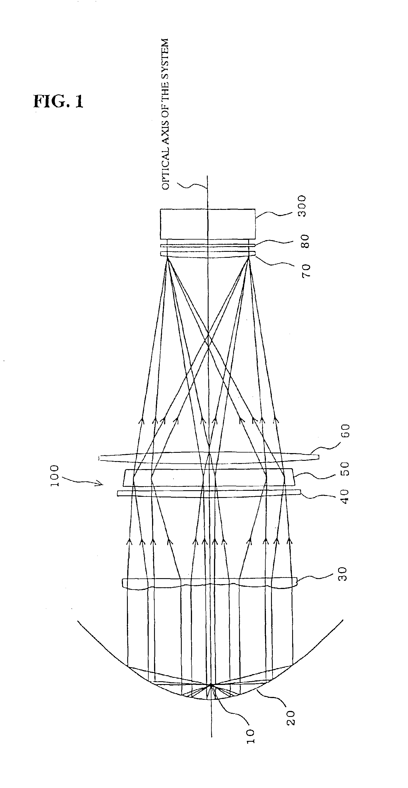 Integrator type illumination optical system and projector having the same