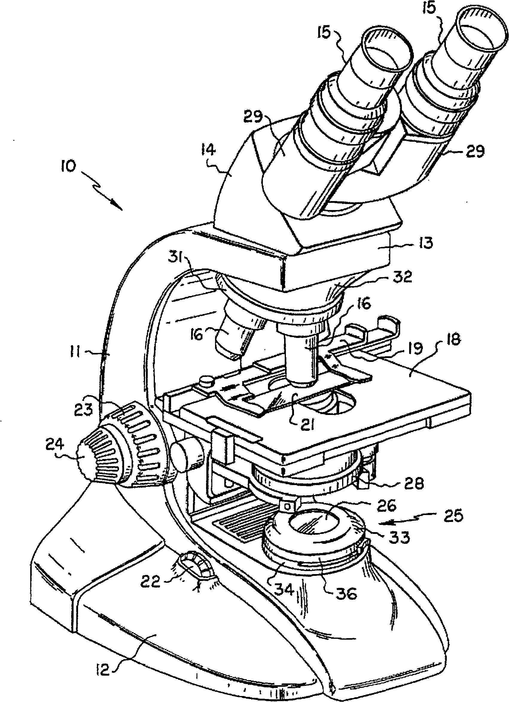 Magnetic optical element holder and microscope assembly including same