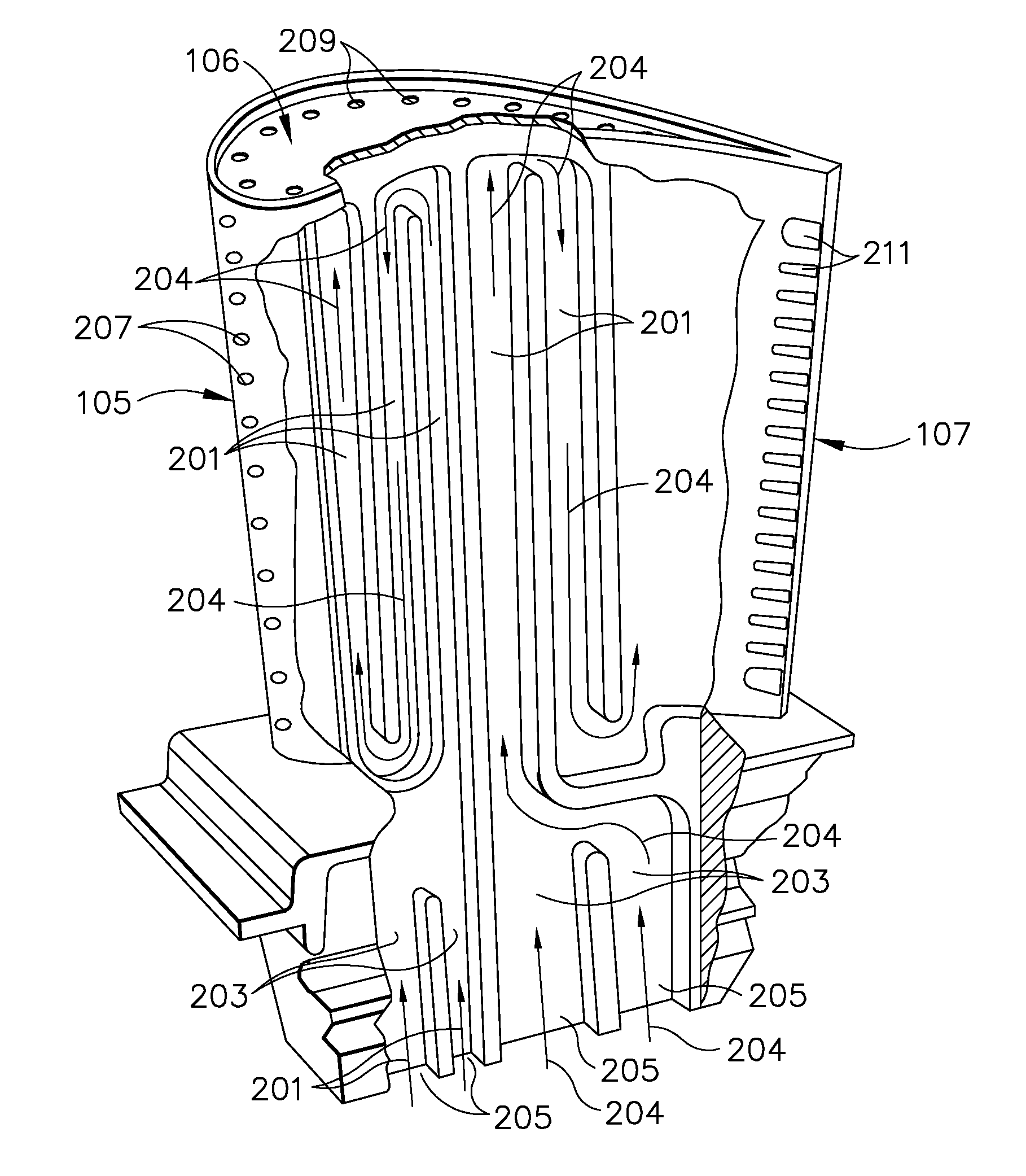 Cooled airfoil and method for making an airfoil having reduced trail edge slot flow