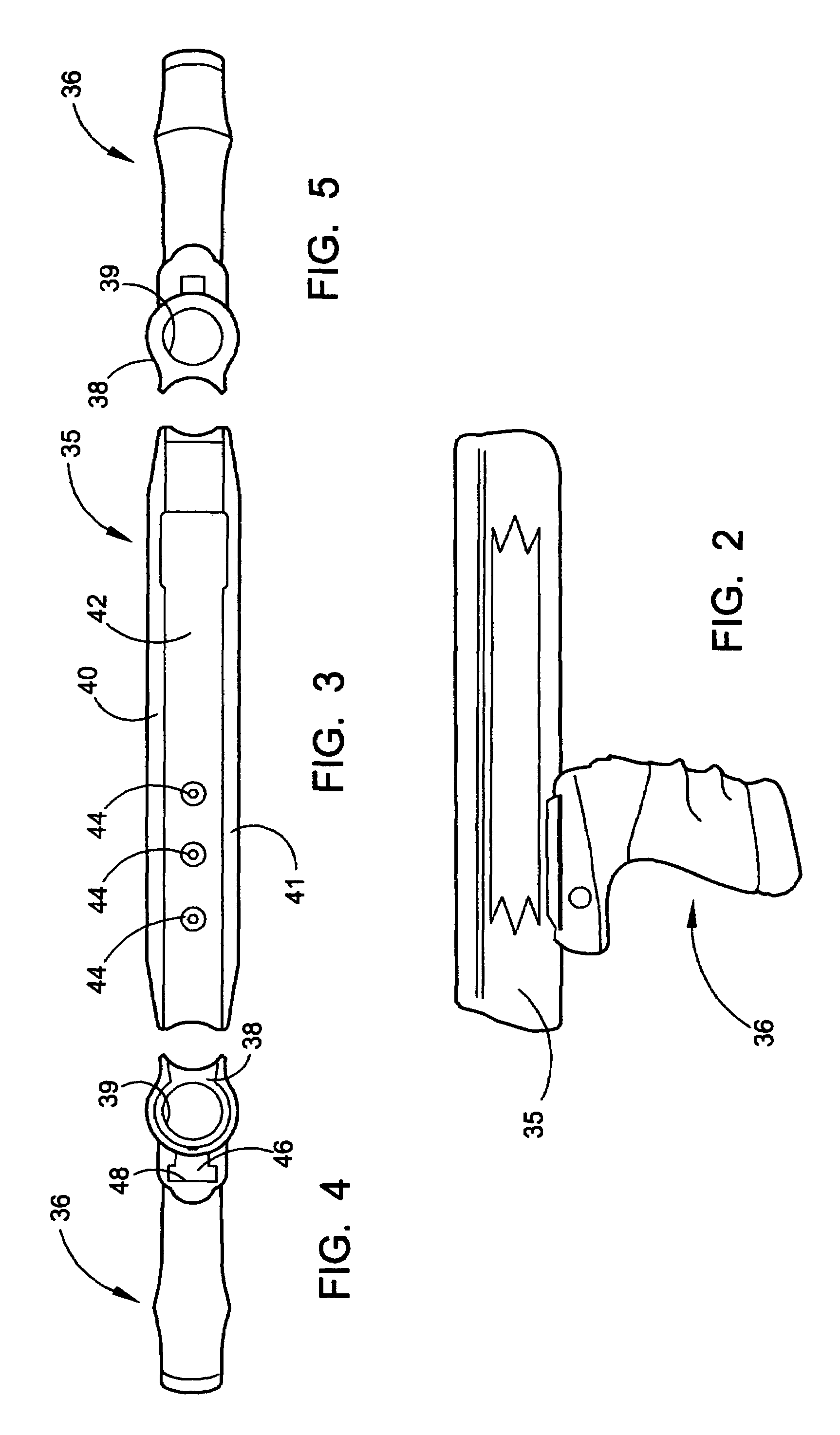 Recoil system for the forend of a firearm