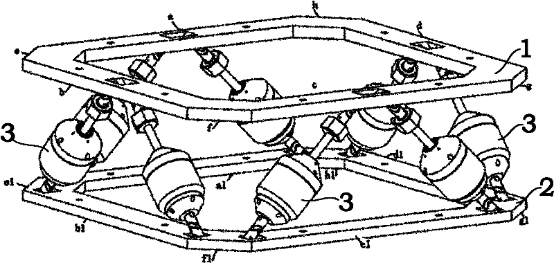 Eight-rod-redundant-configuration and six-degree-of-freedom active vibration control device