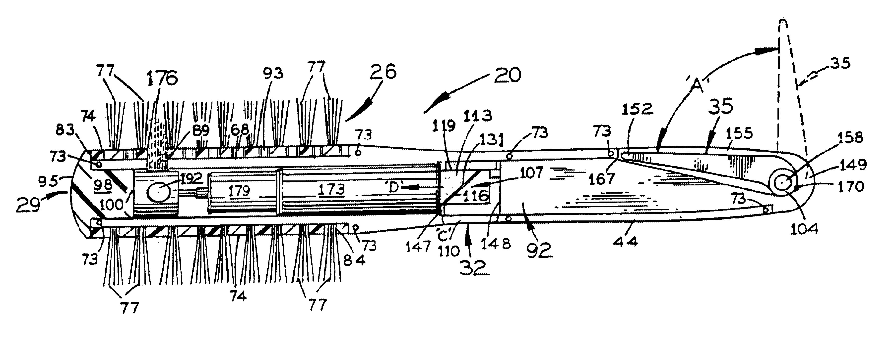 Hair styling brush with integral misting device