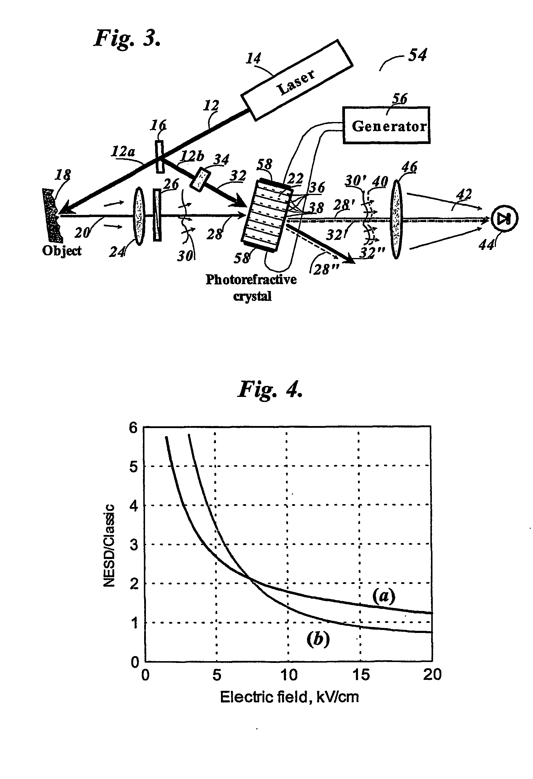 Detection of transient phase shifts in any optical wave front with photorefractive crystal and polarized beams