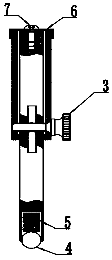 Special cylinder oblique oil hole angle detecting tool