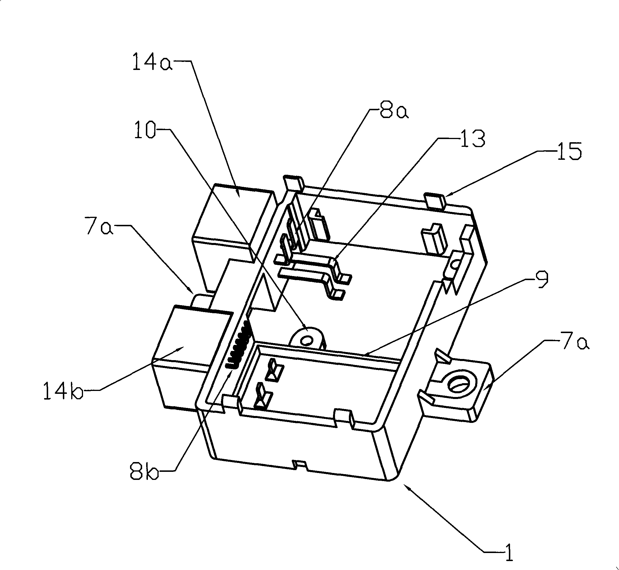 Electric power-assisted steering controller frame structure