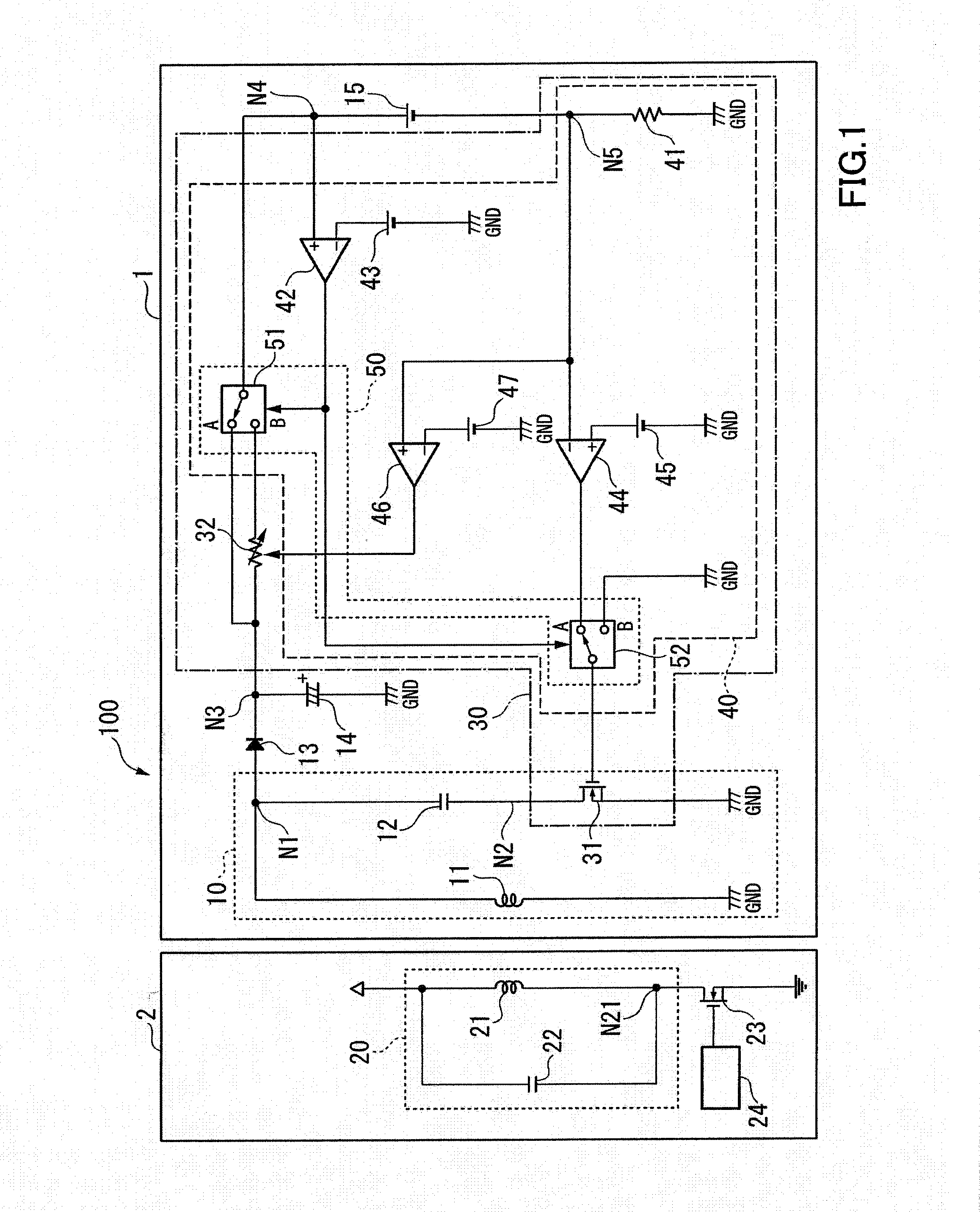 Electronic component, power receiving device, and power feeding system