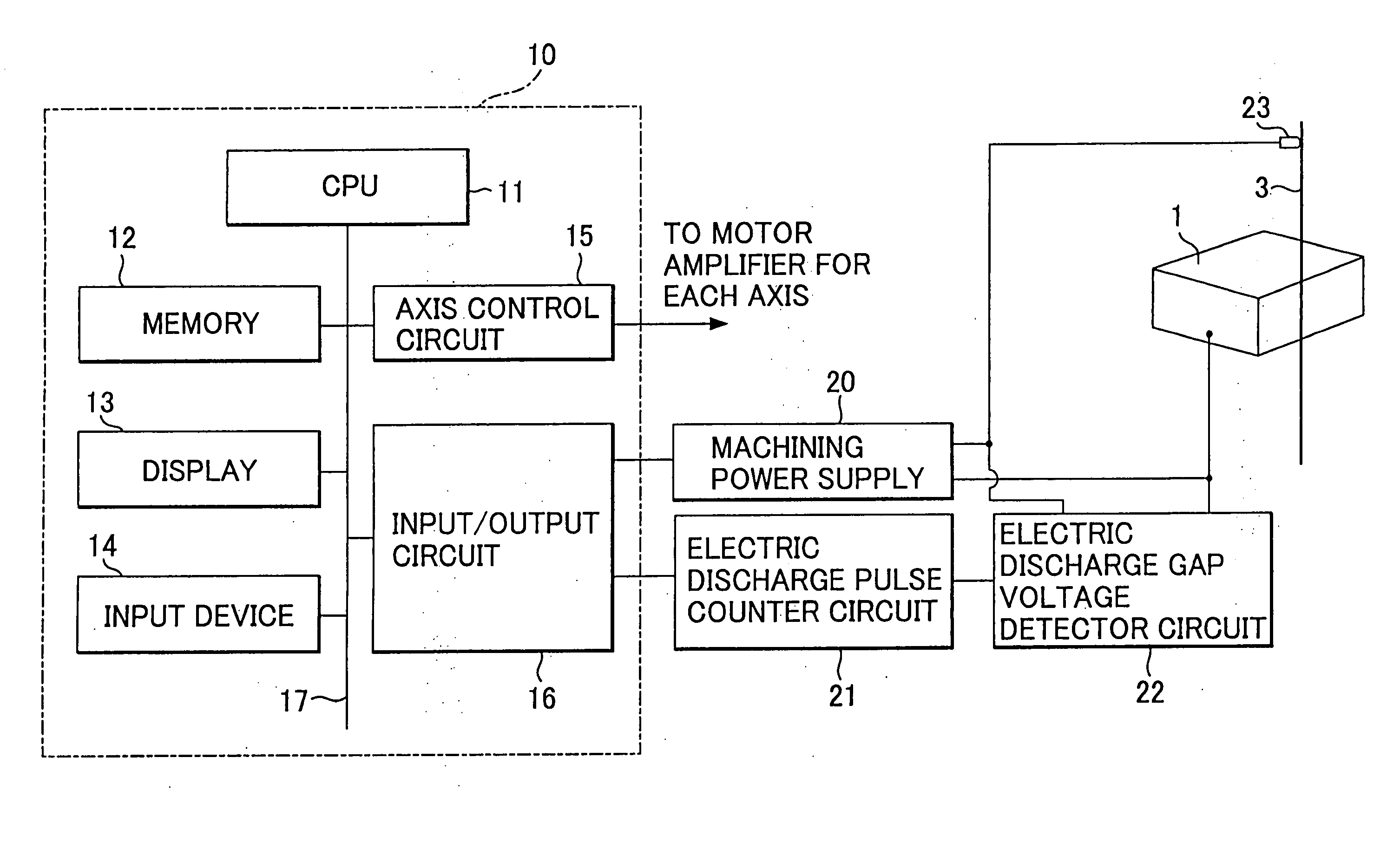 Machining control method for wire-cut electric discharge machine