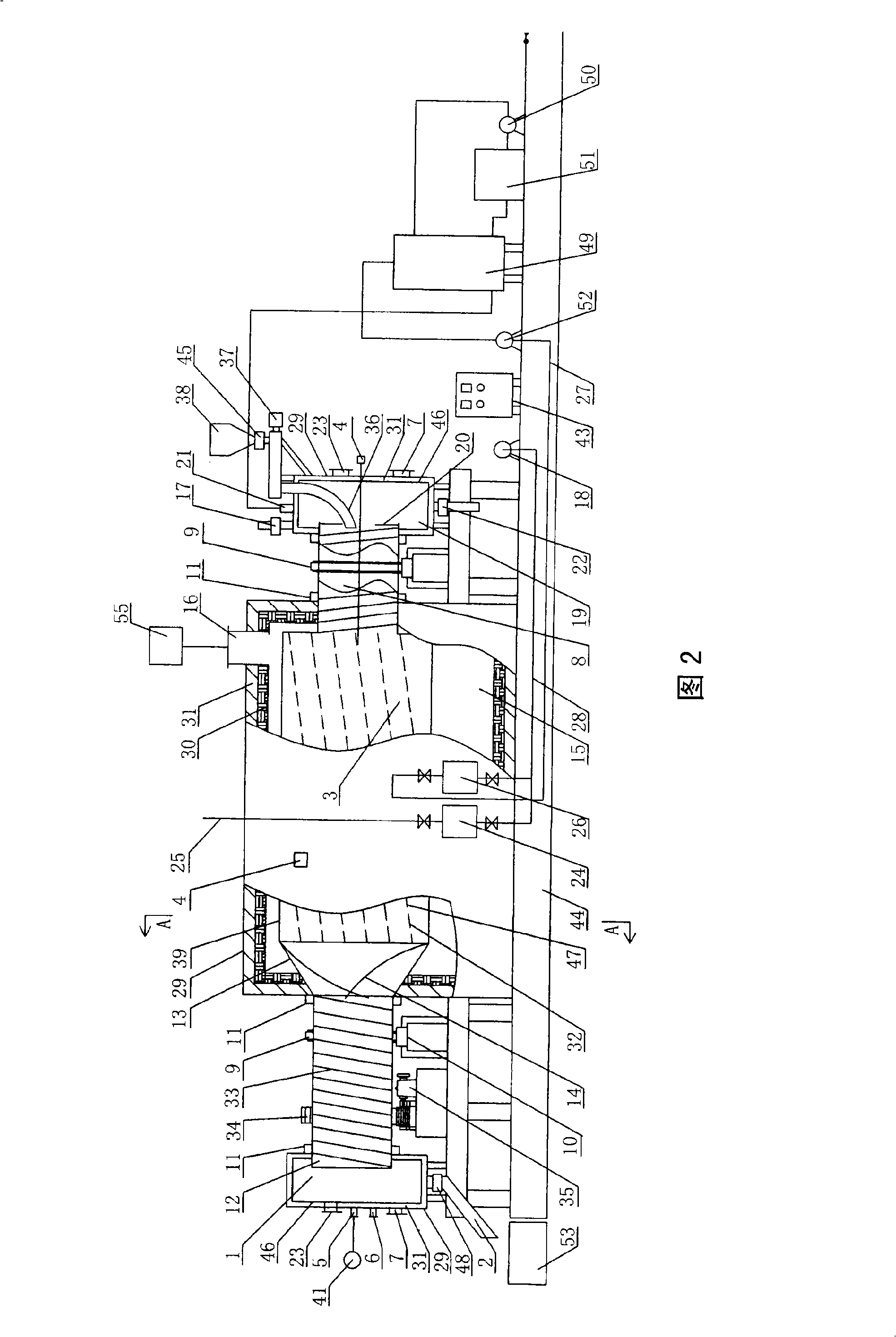 Method for preparing sewage purification treatment material and device