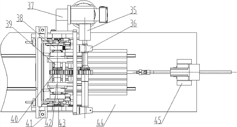 Automatic fin cut-off device and work process thereof