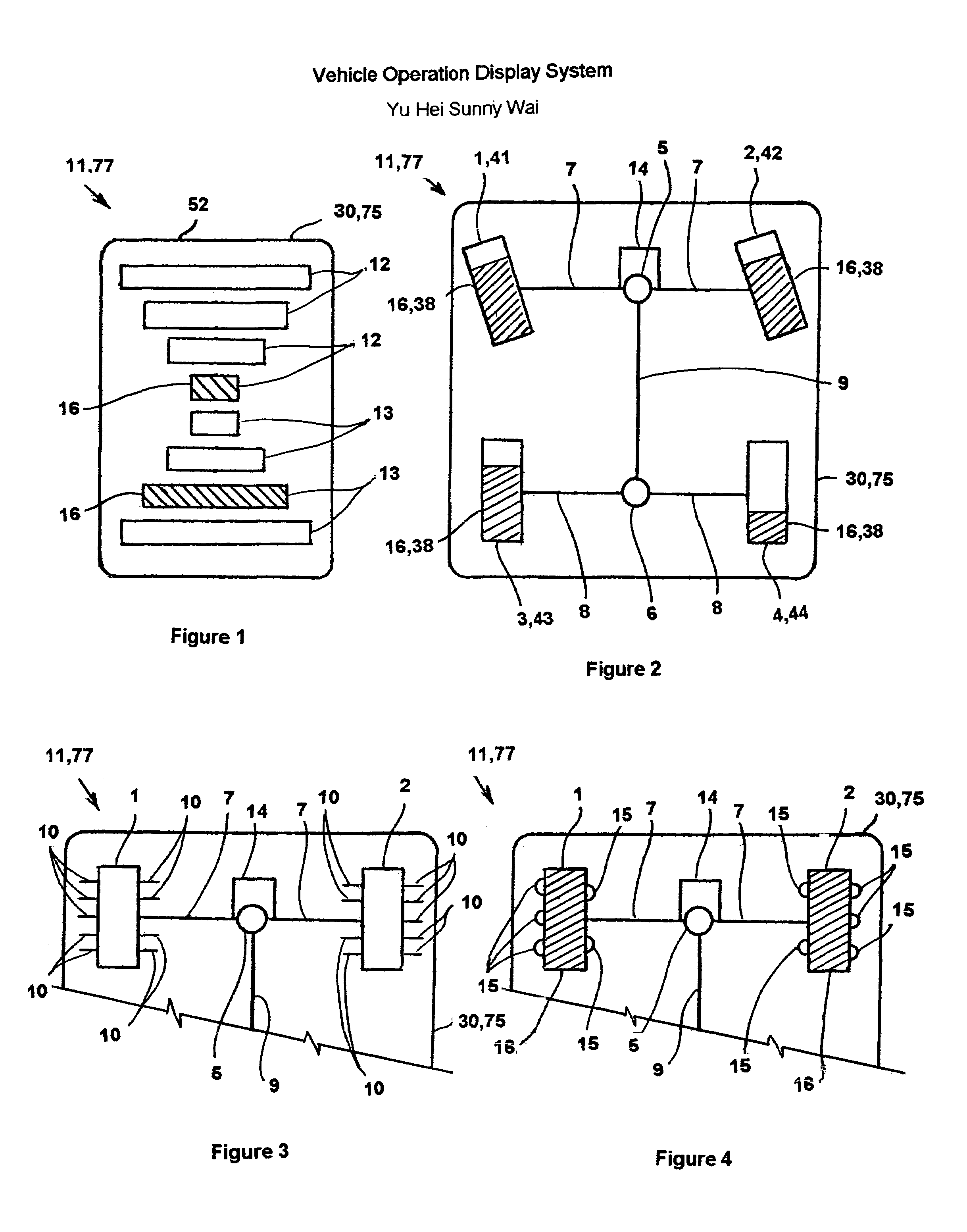 Vehicle operation display system