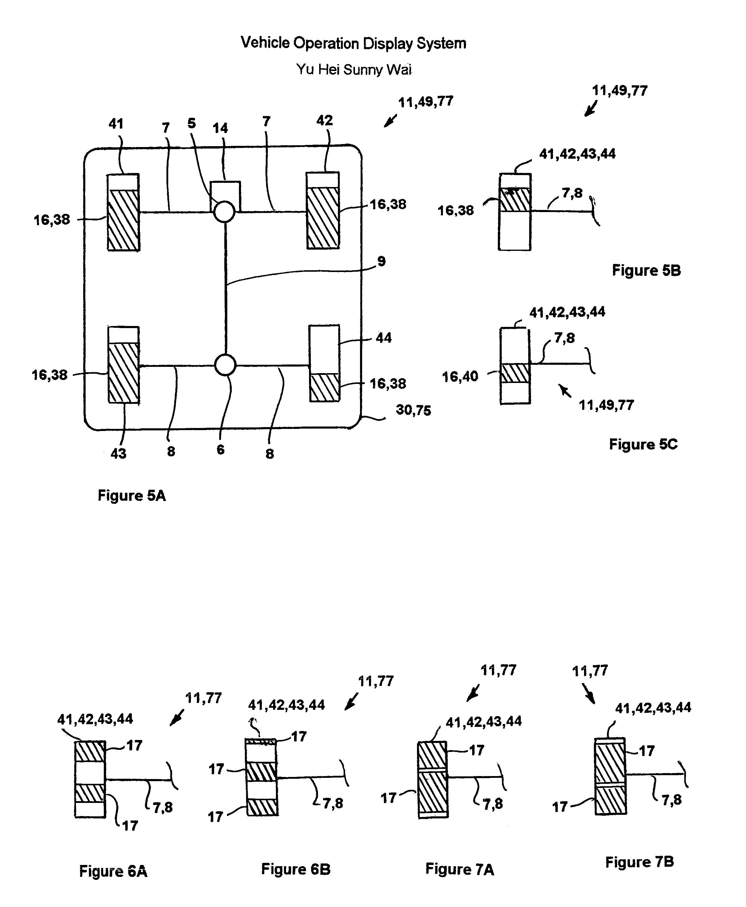 Vehicle operation display system