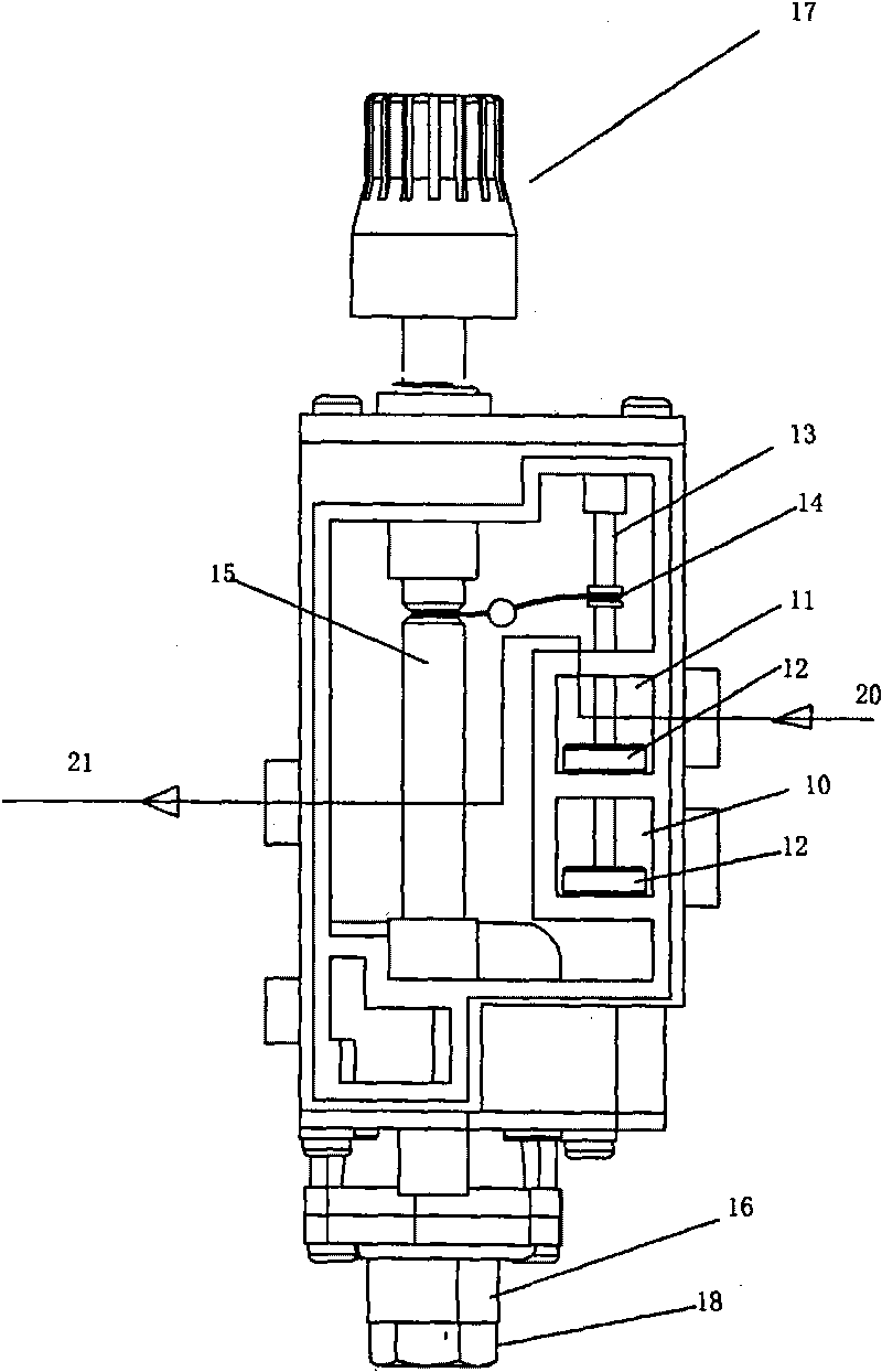 Double-air source selection valve