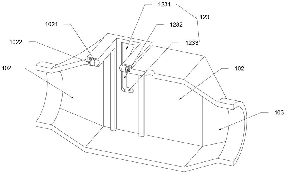 Waste gas treatment device with cleaning plate convenient to replace and waste gas treatment method