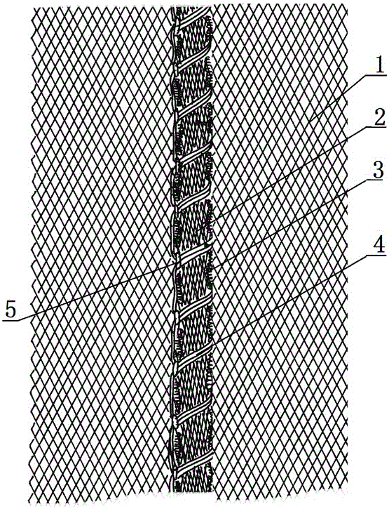 Large dustpan-shaped lift net cod end and tying method thereof