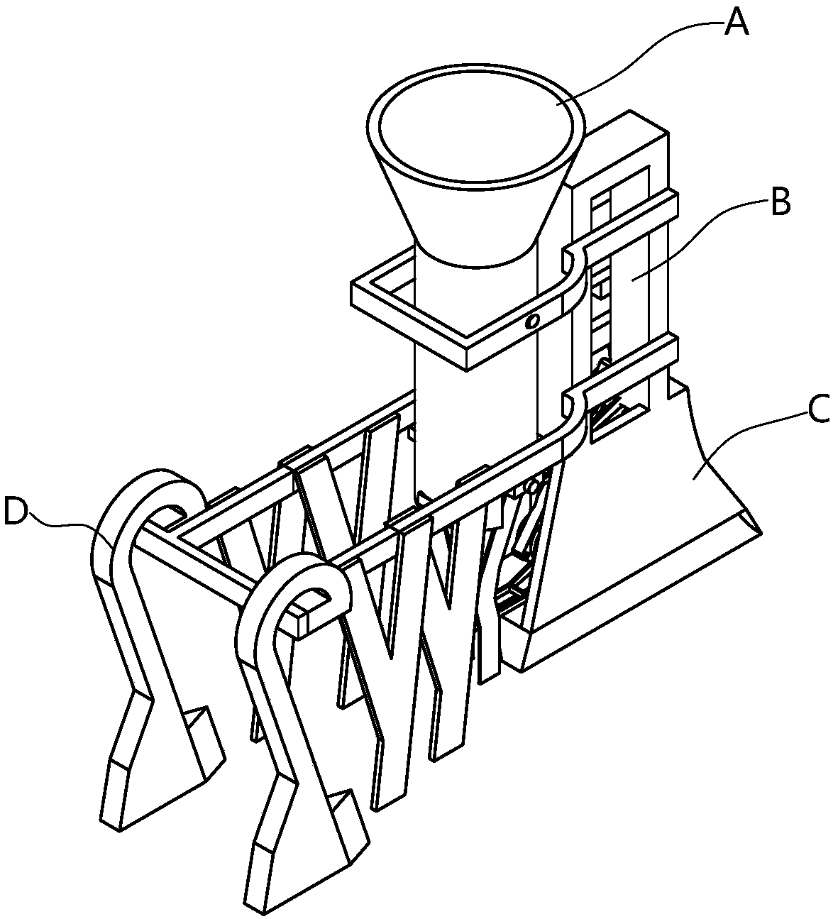 Control method of circulating propulsion-type rape pot seedling transplanting device