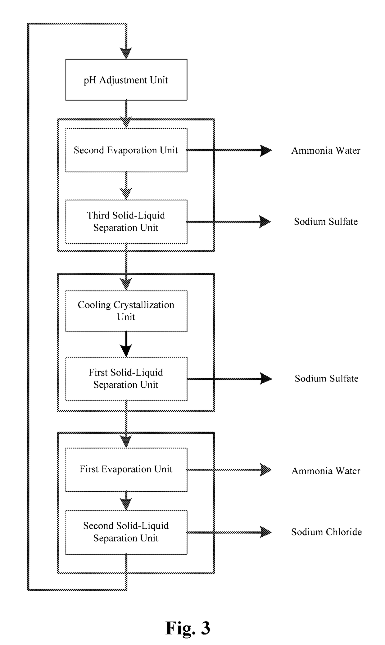 Apparatus and Method for Treating Waste Water Containing Ammonium Salts