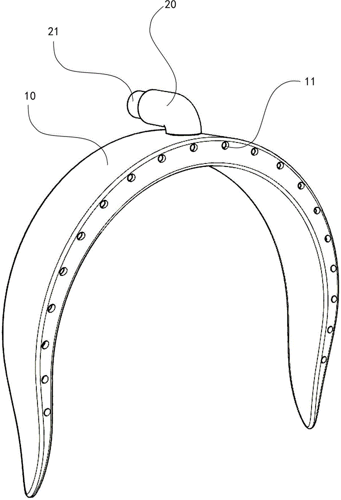 Spray head ring for moisturizing face