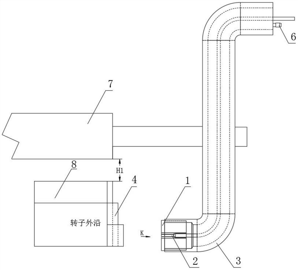 Air pre-heater distance measuring device