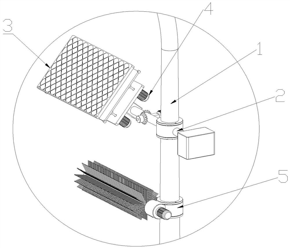 A solar powered device for led lamps