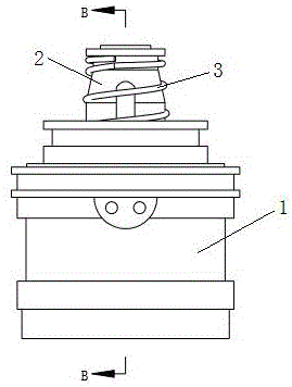 Embedded negative pressure solenoid valve for milk metering device and working method of embedded negative pressure solenoid valve