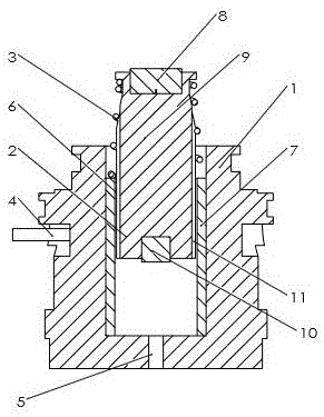 Embedded negative pressure solenoid valve for milk metering device and working method of embedded negative pressure solenoid valve